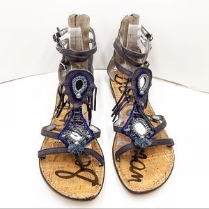 {Sam Edelman} Genesee Embellished Gladiator Sandals